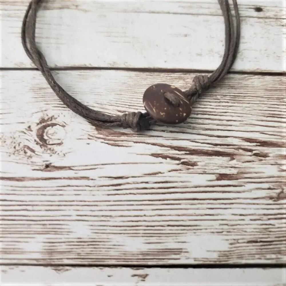 Vintage Necklace - Long Stunning Brown & Animal Print Statement Necklace